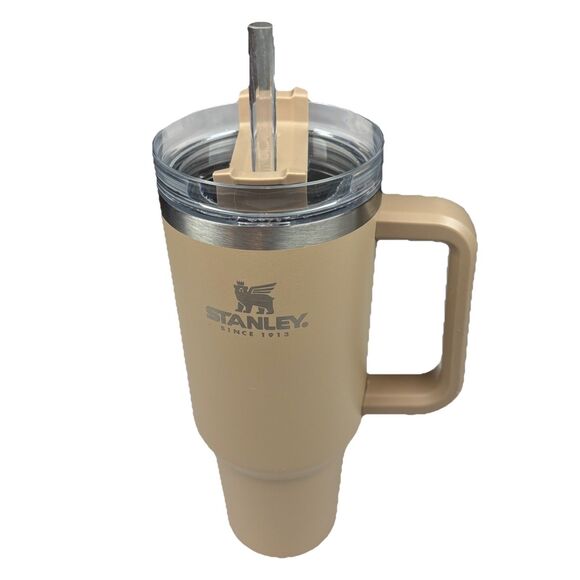 Stanley 40 oz. The Quencher H2.0 FlowState Tan Tumbler With Straw - Picture 1 of 8
